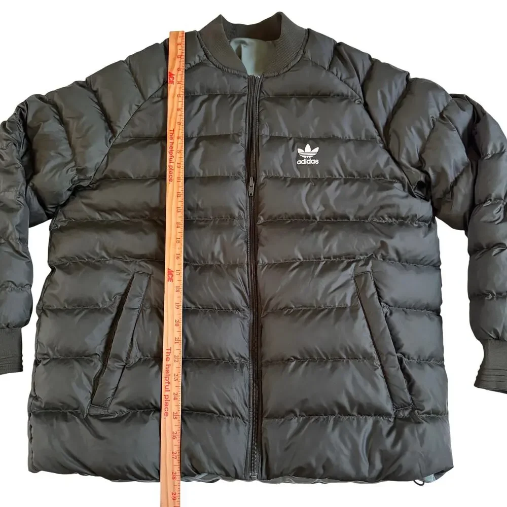 Adidas Originals SST Superstar Reversible Winter Jacket Coat Olive Green Large